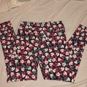 Pink&grey Mickey Lularoe leggings